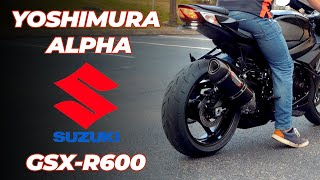 2024 Suzuki GSXR600 Yoshimura Alpha SlipOn Exhaust [upl. by Semela]