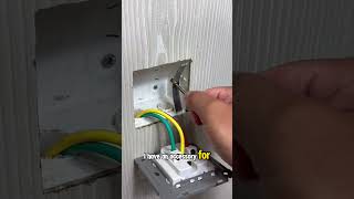 Installing a cover for an outlet but the internal nut is broken electrician [upl. by Haase]