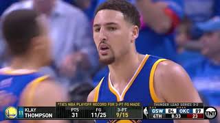 The Playoff Game Klay Thompson Made History [upl. by Lindi]