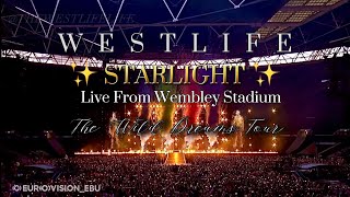 Westlife  Starlight Live from Wembley Stadium W Lyrics [upl. by Merrilee600]