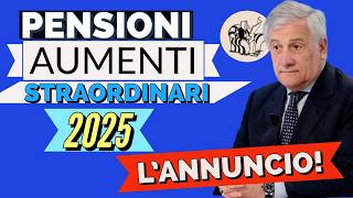 PENSIONI 👉 ANNUNCIO AUMENTI 2025 in MANOVRA❗️ Sia per le MINIME che per IMPORTI ALTI 🤞 [upl. by Airla]