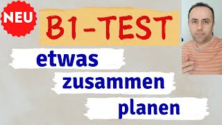 DTZ Gast Prüfung B1  Gemeinsam und zusammen etwas planen  Überraschungsparty machen 2024 [upl. by Horlacher]