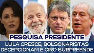 PESQUISA PRESIDENTE LULA CRESCE BOLSONARISTAS DECEPCIONAM E CIRO SURPREENDE [upl. by Robbins563]