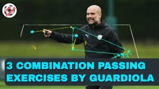 3 top passing drills by Pep Guardiola [upl. by Mcferren]