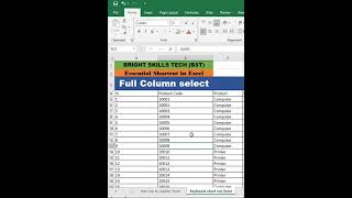 Full select row and column in Excel WITHOUT SELECT drag and drop line [upl. by Reena234]