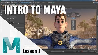 Basic fundamentals of Autodesk Maya workspace 2023  Maya 3D interface for Beginners [upl. by Bab]