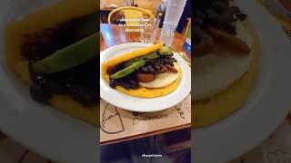 venezuelan food in restaurant Barcelona Spain shorts food [upl. by Aerdnad]