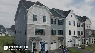 New Townhomes for Sale in Frederick MD  Kellerton Townhomes  Keystone Custom Homes [upl. by Ylecara]