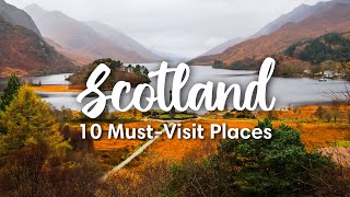 SCOTLAND TRAVEL 2023  10 Beautiful Places To Visit In Scotland  Itinerary Suggestions [upl. by Eiger]