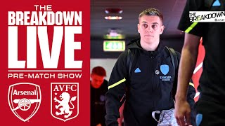 LIVE  Premier League Arsenal v Aston Villa  The Breakdown Live [upl. by Nannek]