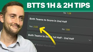 BTTS Football Betting Strategy First Half and Second Half [upl. by Singband44]