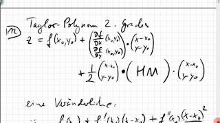 223 Extrema von Funktionen zweier Veränderlicher HesseMatrix [upl. by Roshelle]