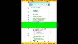 Amazon Refund method 100working  instant Refund  Refund done without returning amazonrefund [upl. by Gina221]