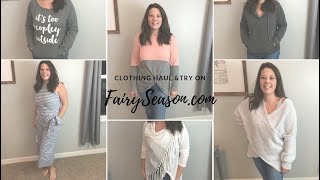 Clothing haul amp Try OnFairySeasoncom Honest Review [upl. by Hayalat]