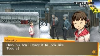 Persona 4 Golden  Making Snowman With Nanako [upl. by Aiyot321]