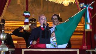 Bicentenario Independencia México  Ceremonia Protocolaria del Grito Bicententario HD [upl. by Larok]