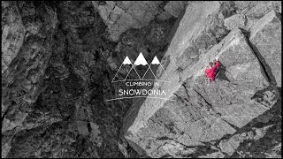 Rock Climbing in Snowdonia  4K Drone [upl. by Tobie]