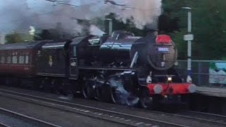 LMS 5MT 44871 at Levenshulme Railway Station with The Mancunian [upl. by Walker911]