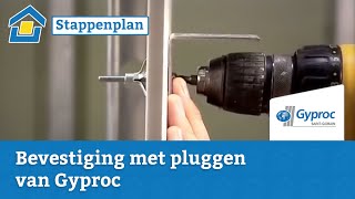 How to Bevestigen met pluggen van Gyproc [upl. by Allimac]