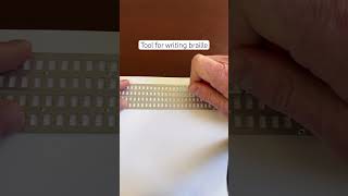 Slate amp Stylus Braille Writing blind braille writing [upl. by Carmelita]