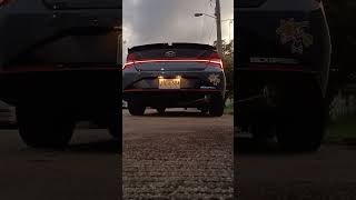 Hyundai Elantra N line 2022 with EVIL ENERGY exhaust sound [upl. by Edsel]