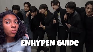 REACTING TO AN ENHYPEN GUIDE [upl. by Hsac]