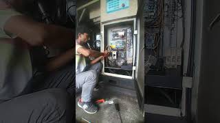 screw compressor working animation  control panel repair electrical [upl. by Kurtzig]