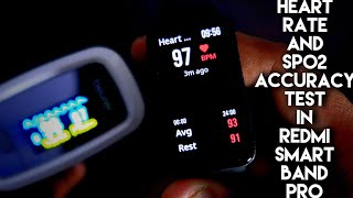 Heart Rate and Spo2 Accuracy Test in Redmi Smart Band Pro [upl. by Enylekcaj74]