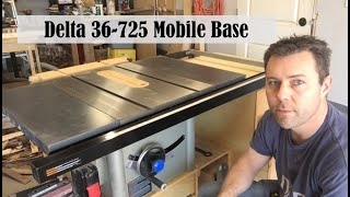 Table Saw Mobile Base  With Outfeed and Dust Collection  14 [upl. by Asher]