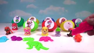 15 Paw Patrol Toy Play Doh Surprise Eggs Mashems and Keychains Fizzy Toy Show [upl. by Raffarty45]