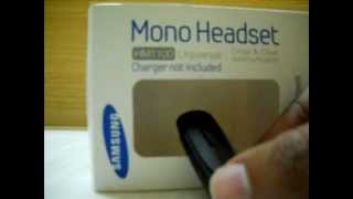 samsung HM1100 bluetooth headset unboxing budget india mobile [upl. by Juliane]