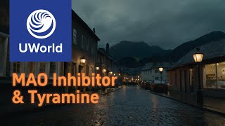 MAO Inhibitor with Tyramine Monoamine Oxidase Inhibitor  UWorld Psychiatry USMLE Step 1 [upl. by Eiffub]