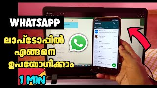 How to Use Whatsapp on laptop without mobile in Malayalam  🔥  Full steps  Techno Specialist [upl. by Aonehc]