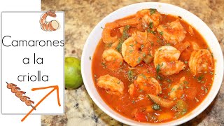 camarones a la criolla  facil y delicioso Ros Emely [upl. by Aihseuqal878]