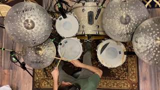 Istanbul Agop Xist Dry Dark Cymbals  Drum Recording [upl. by Valdas669]