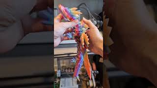 Crystal winged dragons from Cinderwing3d asmr 3dprinting dragon crunch dungeonsanddragons [upl. by Eirbua]