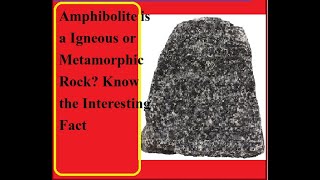 Amphibolite Rock [upl. by Schechter790]