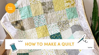 Ultimate Beginners guide to making a Quilt  Step by step tutorial [upl. by Nnahgiel41]