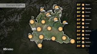 INFORMAZIONE 3B METEO LOMBARDIA  PREVISIONI 31 LUGLIO 2024 [upl. by Sheff]