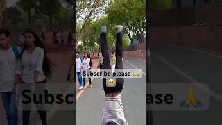 Wait for end ❤️😻🥵 flip backflip reaction prank publicreaction shorts viral [upl. by Anelhtak]