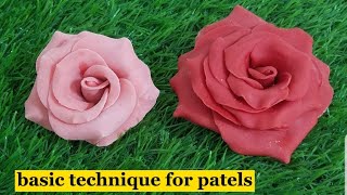 How to make Gumpaste and Fondant Rose full tutorial step by step NadiyaTanvir [upl. by Ehtiaf225]