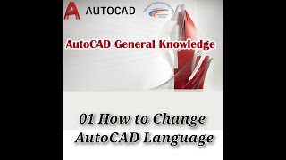 01 How to Change AutoCAD Language [upl. by Naejarual]