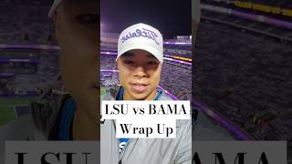 Final Game Wrap Up  LSU vs Alabama  11924 RollTide GeauxTigers SEC [upl. by Jenei]