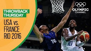 USA vs France  Basketball  Rio 2016  Condensed Game  Throwback Thursday [upl. by Lexine]