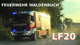 FEUERWEHR WALDENBUCH Löschfahrzeug LF 20 MAGIRUS MAN TGM 13290  Übung  Fire drill [upl. by Hiasi]