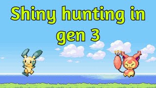 Shiny hunting for SkittyMinum in gen 3 DTQ [upl. by Namien]