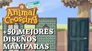 50 Mejores Diseños Mamparas Animal Crossing New Horizons [upl. by Belshin]