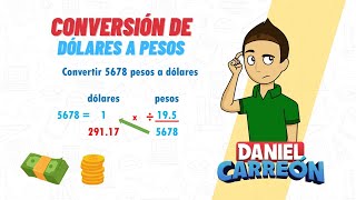 CONVERSIÓN DE PESOS A DOLARES Super facil  Para principiantes [upl. by Dnalor]