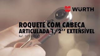 Würth  Roquete com Cabeça Articulada 12 Extensível [upl. by Halley]