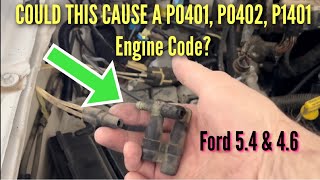 1998 Ford Expedition P0401 P0402 P1401 Engine Code A vaccum line could be your problem Eps 89 [upl. by Rosenwald]